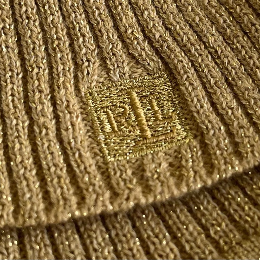 Ralph Lauren - Metallic Gold Turtleneck Sweater